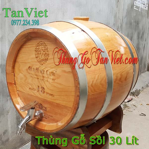 thùng gỗ sồi ngâm rượu